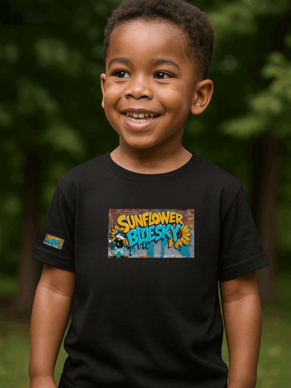 Sunflower BlueSky Kids T-Shirt - Image 3